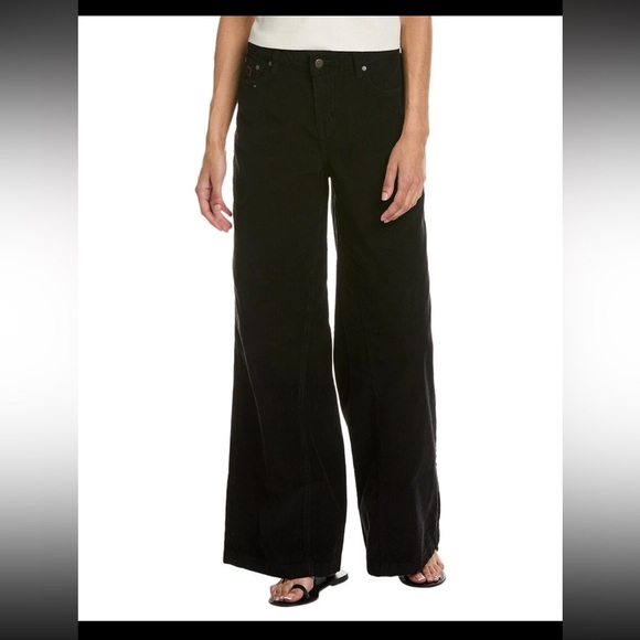 NWT - Johnny Was - Suki Wide Leg Jeans - Black Corduroy - Size 31